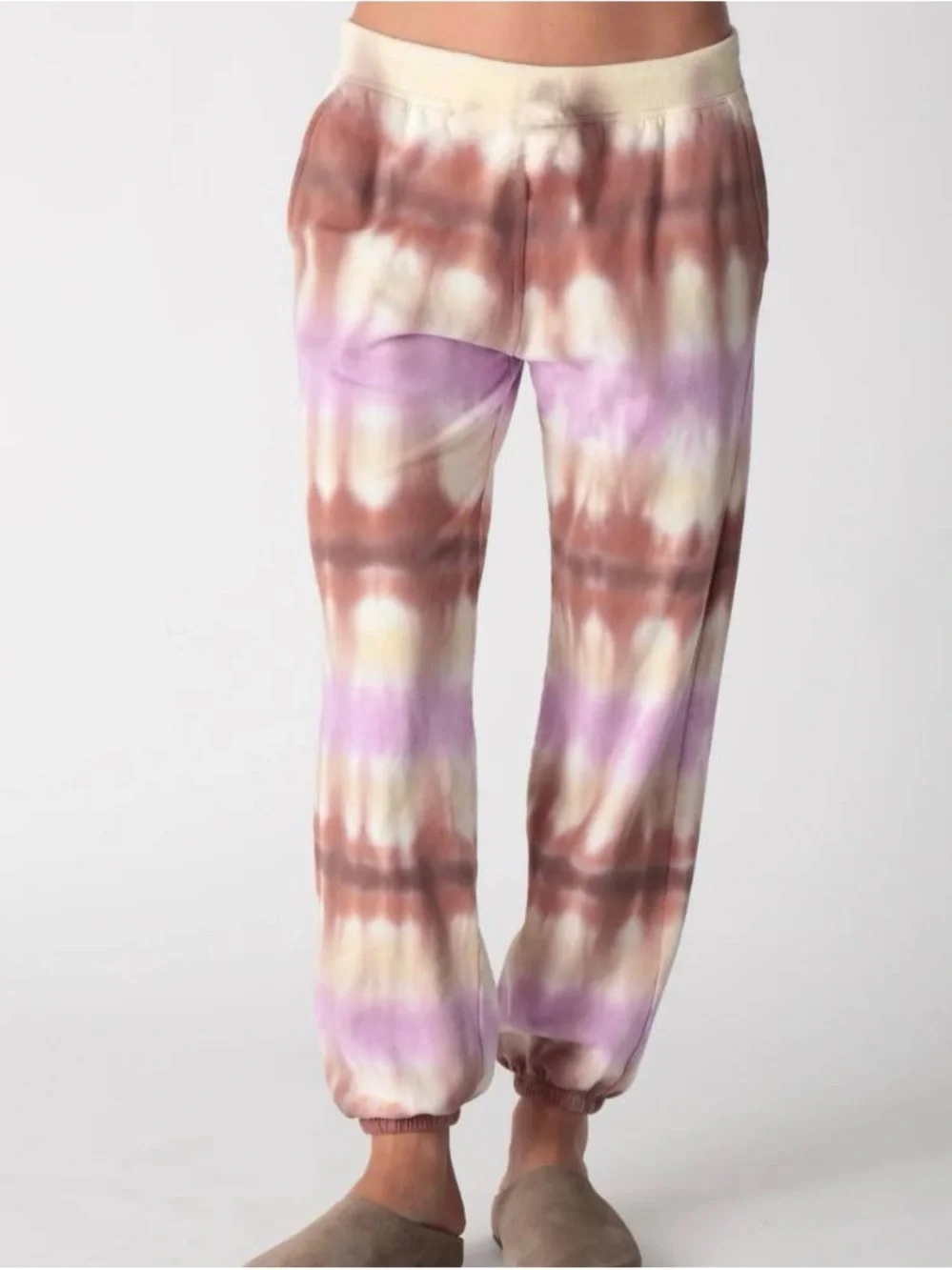 Anthropologie’s Tie-Dye Lounge/ Pajama Set - Pink, Purple & Brown